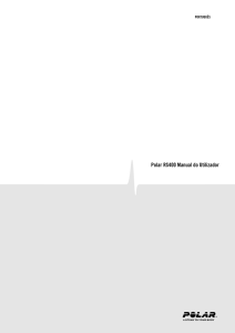 Polar RS400 Manual do Utilizador