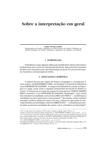 Sobre a interpretação em geral - revistas da universidade positivo