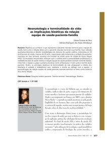 Neonatologia e terminalidade da vida - Revista Bioética