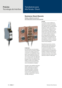 (pt_BR) 901 | Resistores de Shunt Maconic Descrição do Produto