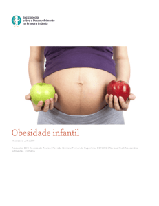 Obesidade infantil - Enciclopédia sobre o Desenvolvimento na