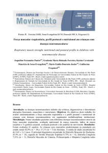 Força muscular respiratória, perfil postural e nutricional em