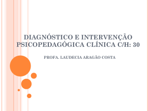 diagnóstico psicopedagógico e intervenção na clínica