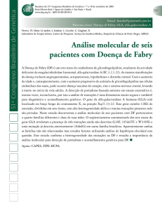 Análise molecular de seis pacientes com Doença de Fabry