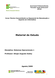 Sistemas Operacionais 1 - Professor Sérgio Godoy