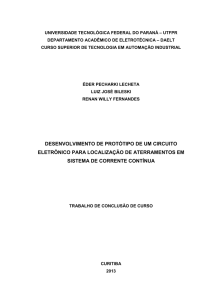 Prototipo Localizador Aterramento em Sistema de Corrente