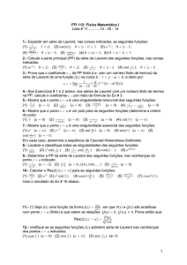 FFI 112: Física Matemática I Lista # 11............14 - 05 - 14 1.