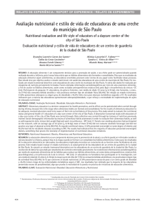 Avaliação nutricional e estilo de vida de educadoras de uma creche