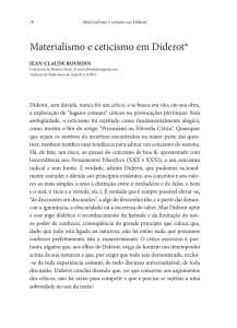 Materialismo e ceticismo em Diderot