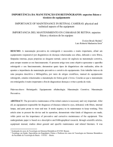 Importância da manutenção em retinógrafos