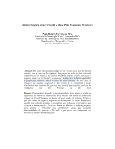 Internet Segura com Firewall Virtual Para Maquinas Windows