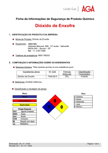 Dióxido de Enxofre - Comercial Pitia Ltda.
