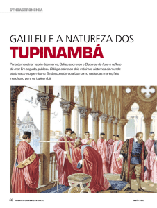 Galileu e a natureza dos Tupinambás