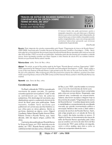 Edição nº 007 - Julho 2008 21 Considerações iniciais No