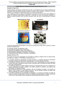 RESIDÊNCIA MULTIPROFISSIONAL EM ATENÇÃO À SAÚDE DO