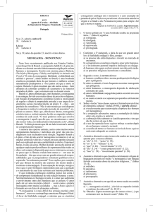 Na p. 19, antes da questão 23, inserir o texto abaixo. MONOGAMIA