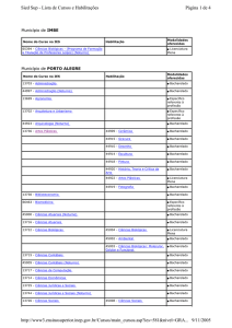 Página 1 de 4 Sied Sup - Lista de Cursos e Habilitações 9/11/2005