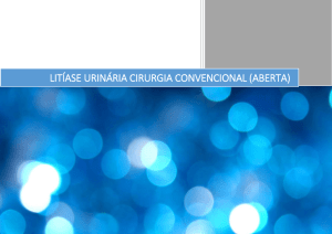 litíase urinária cirurgia convencional (aberta)