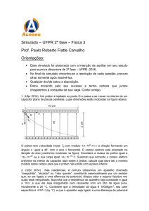Simulado – UFPR 2ª fase – Física 3 Prof. Paulo