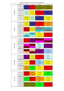 início fim 6º Ano 7º Ano 8º Ano 9º Ano 07:30 08:18 Geografia
