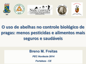 O uso de abelhas no controle biológico de pragas: menos