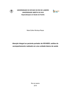 Atenção Integral ao paciente portador de HIV/AIDS: análise do