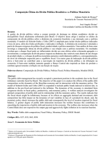 Composição Ótima da Dívida Pública Brasileira e a Política