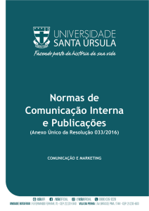 Normas de Comunicação Interna e Publicações