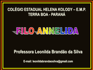 6Anelideos - Professora Leonilda