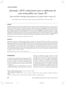 Juventude e AIDS: conhecimento entre os adolescentes