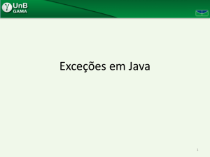 O.O - Exceções em Java