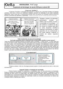 SOCIOLOGIA - Profº Jorge