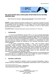 relação entre sida e infecções oportunistas no sistema