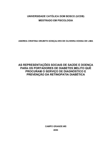 as representações sociais de saúde e doença para os