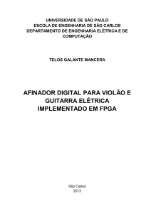 afinador digital para violão e guitarra elétrica implementado em fpga