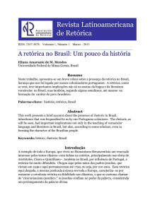 A retórica no Brasil: Um pouco da história