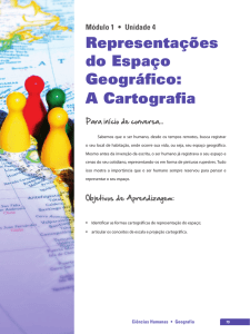 Representações do Espaço Geográfico: A Cartografia