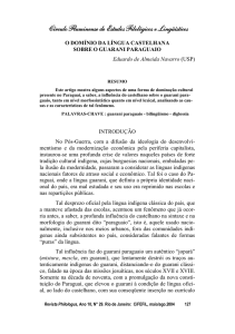 O domínio da língua castelhana sobre o guarani paraguaio