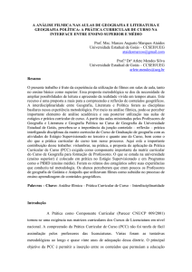 a análise filmica nas aulas de geografia e literatura e