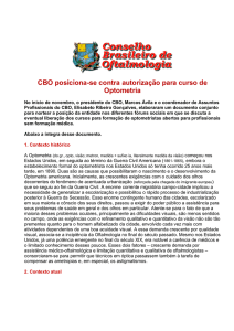 CBO X Optometria - Franco Advogados Associados