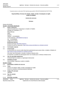 Servi&ccedil;os de reda&ccedil;&atilde;o, edi&ccedil;&atilde;o, revis&atilde;o e formata&ccedil;&atilde;o em ingl&ecirc;s