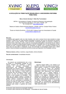 1 a evolução da tributação brasileira e a necessária