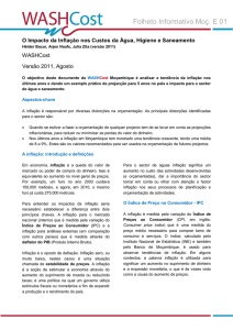 Determinantes de inflação Moçambique