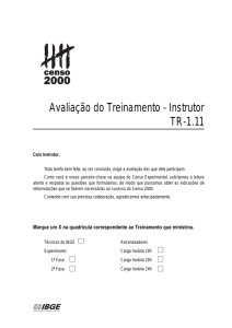Avaliação do Treinamento - Instrutor TR-1.11