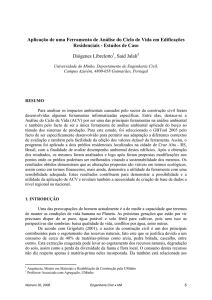 Aplicação de uma Ferramenta de Análise do Ciclo de