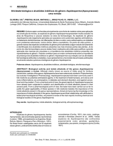 (Apocynaceae): uma revisão. - Sociedade Brasileira de Plantas