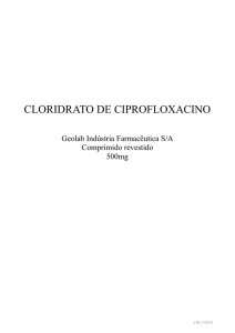 cloridrato de ciprofloxacino
