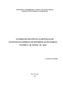 fatores de influência na retenção de talentos em empresas de