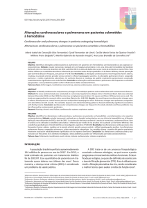 Alterações cardiovasculares e pulmonares em pacientes