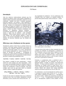 explosão em fase condensada - Processos Soluções de Engenharia